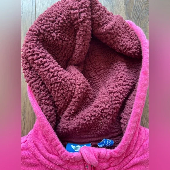 Adidas Pink Zip Up Sweatshirt - Size 2T - Picture 2 of 7